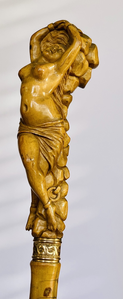 Andromeda Walking Stick Made Of Carved Boxwood 